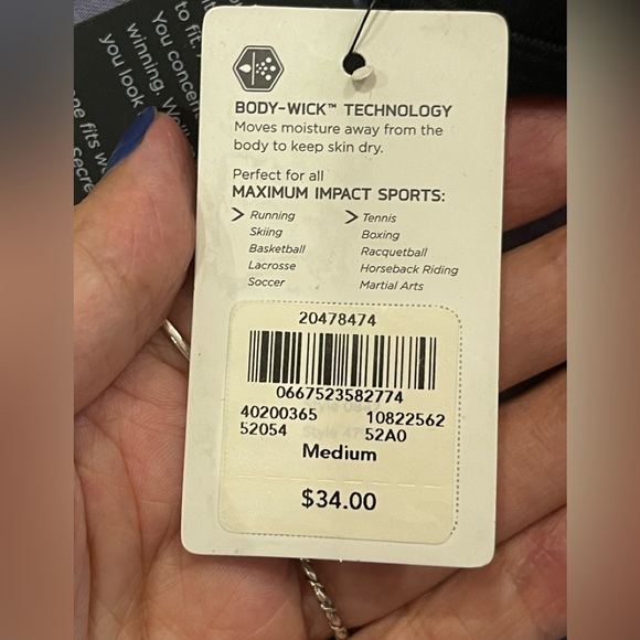 VSX Sleek Black Sports Bra - Picture 5 of 6